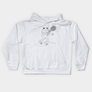 Tennis Frog Kids Hoodie